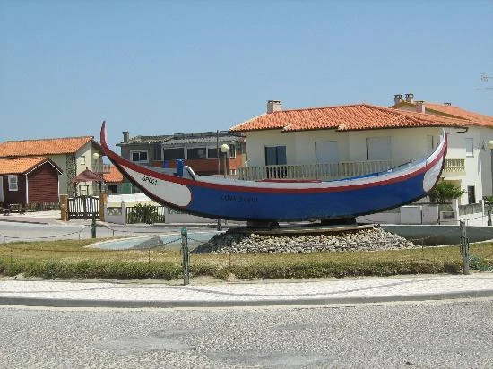 Traditional fishing boat in Cova Gala, Figueira da Foz, Portugal
