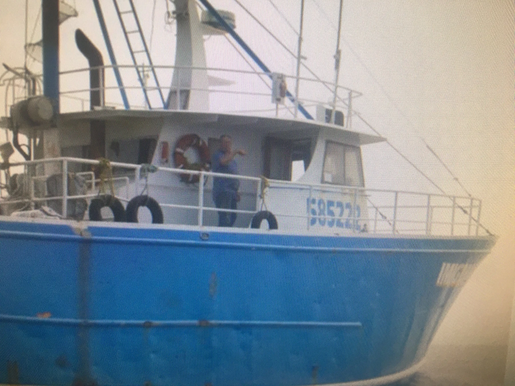 Captain Renato's father aboard the F/V Imigrante in New Bedford